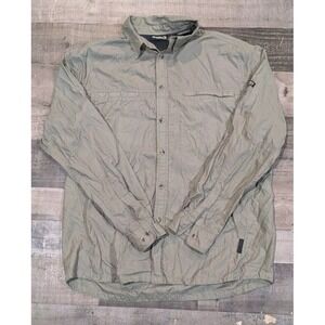 Gander Mountain Guide Series Mens Vented Fishing Shirt Long Sleeve LT Green‎ FS!